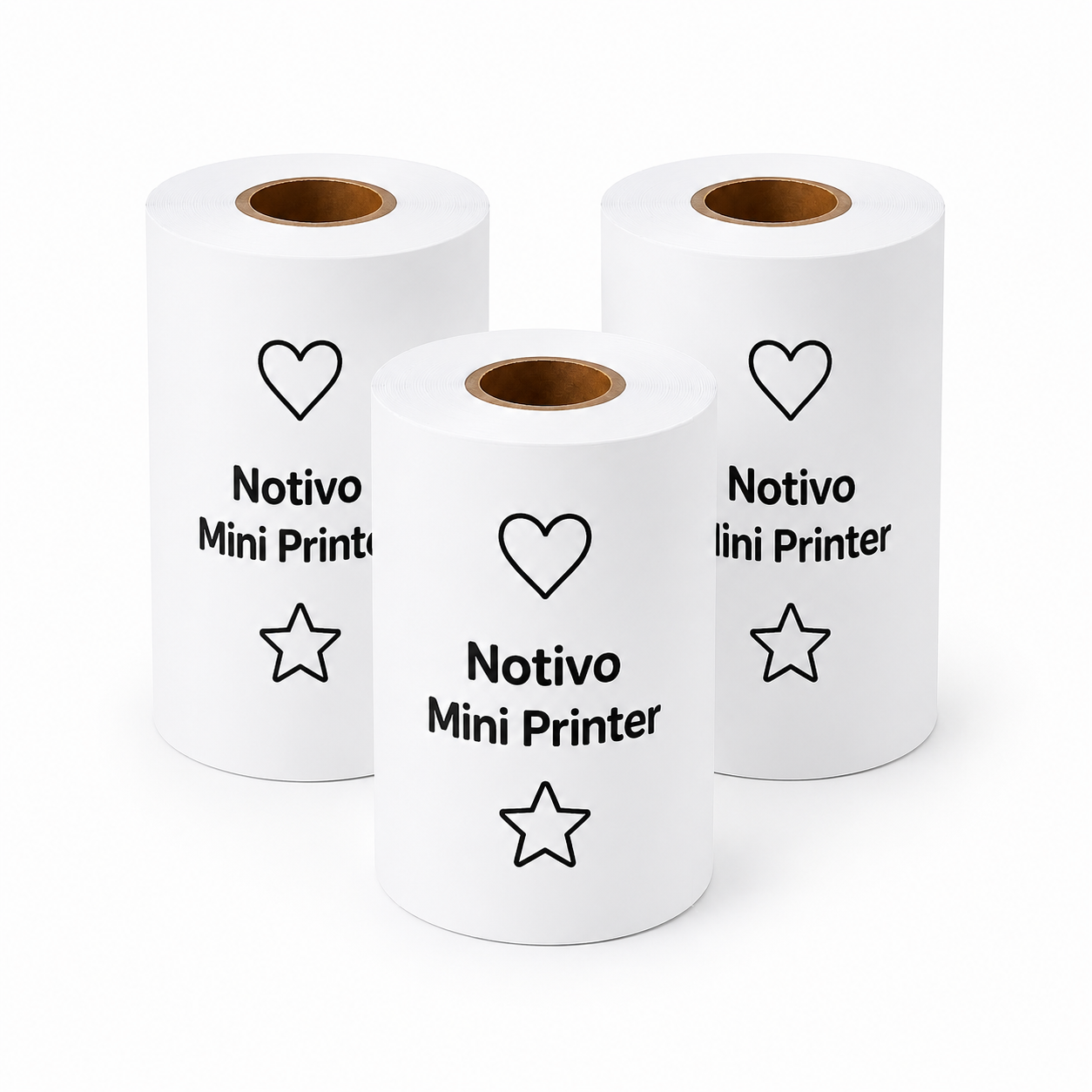 Notivo - Mini Printer Thermopapier Rollen (3er-Set)