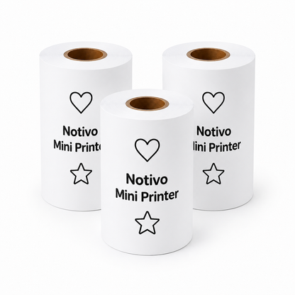 Notivo - Mini Printer Thermopapier Rollen (3er-Set)